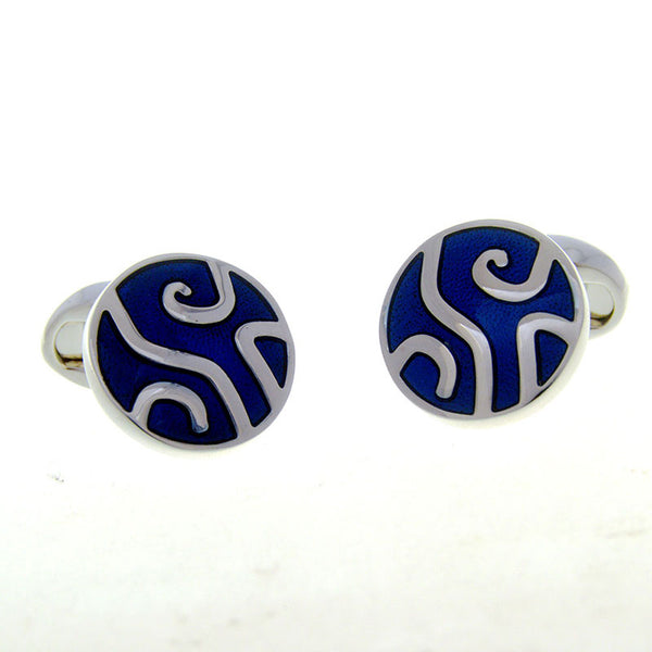 Enamel Dropping Glue Cufflinks