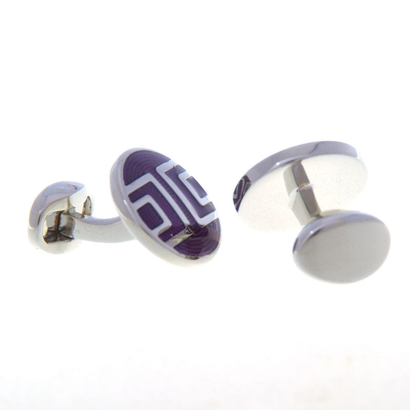 Enamel Dropping Glue Cufflinks