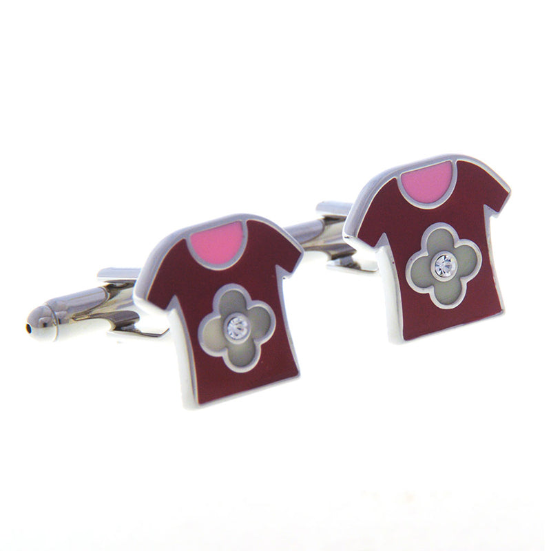 Interesting Skull Enamel Dropping Glue Cufflinks