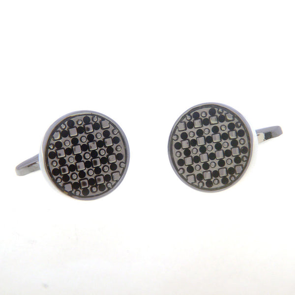 Enamel Dropping Glue Cufflinks