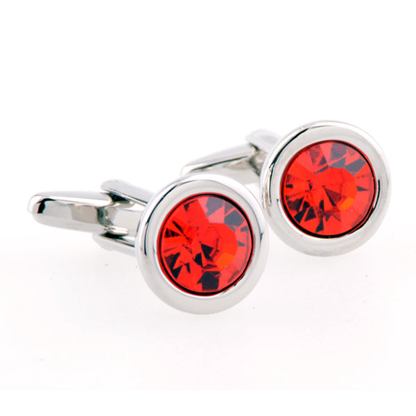 Crystal Zircon Cufflinks