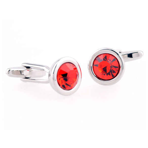 Crystal Zircon Cufflinks