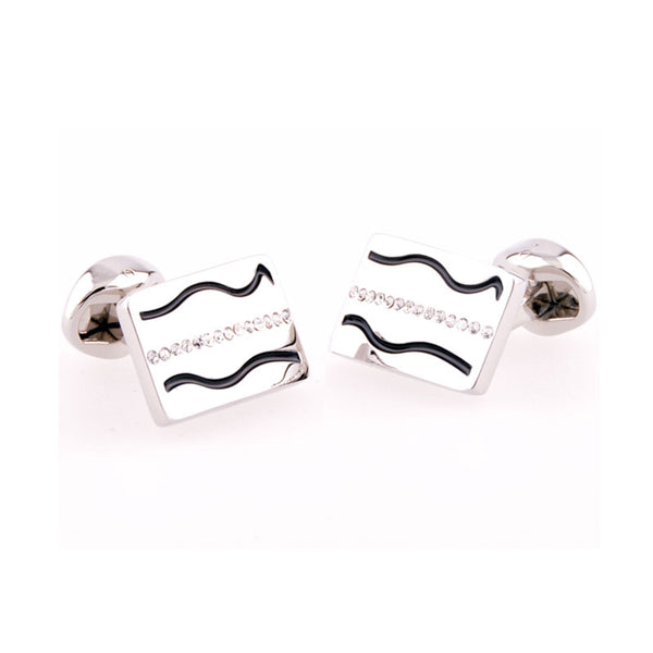 Crystal Zircon Cufflinks