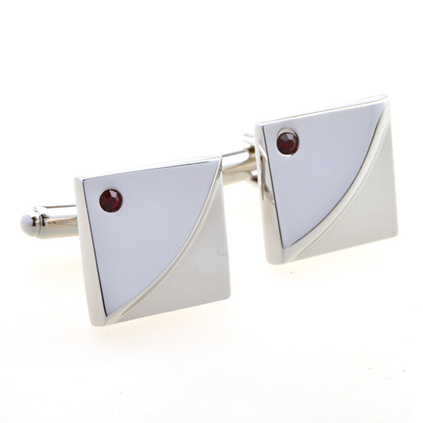 Crystal Zircon Cufflinks