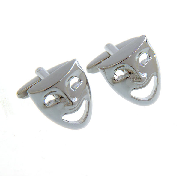 Interesting Skull Plain Colour Metal Cufflinks