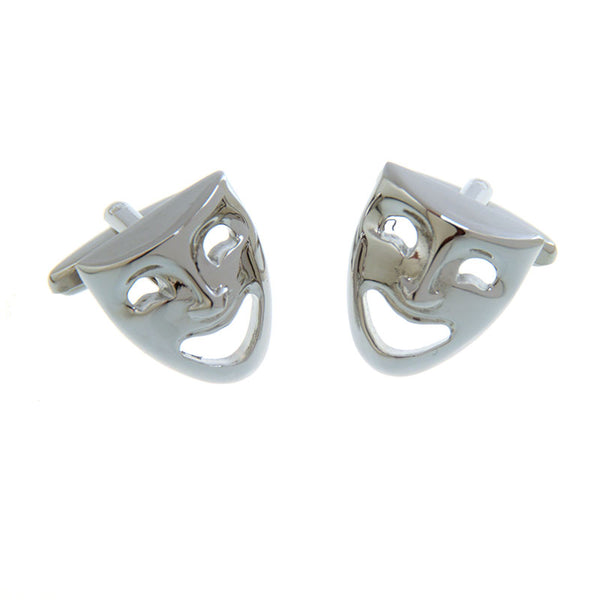 Interesting Skull Plain Colour Metal Cufflinks