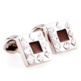 Crystal Zircon Cufflinks