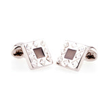 Crystal Zircon Cufflinks