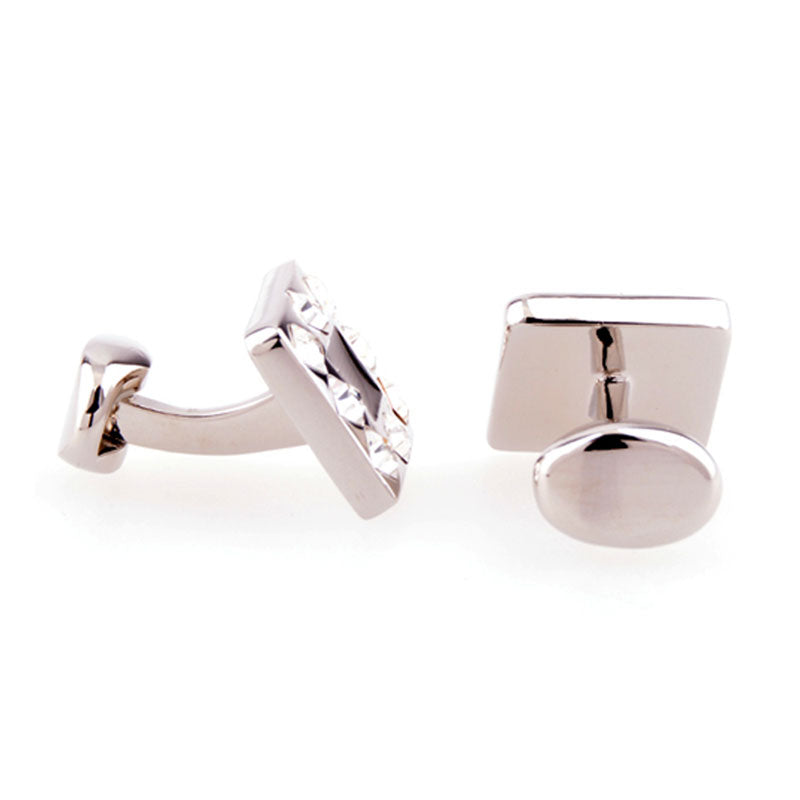 Crystal Zircon Cufflinks