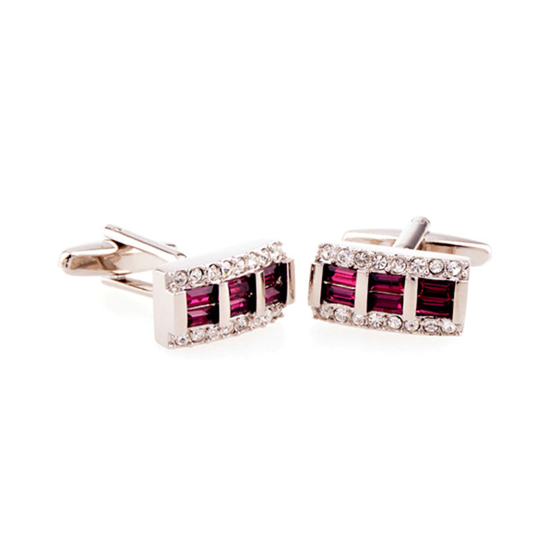 Crystal Zircon Cufflinks