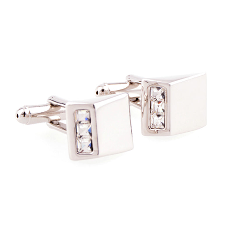 Crystal Zircon Cufflinks