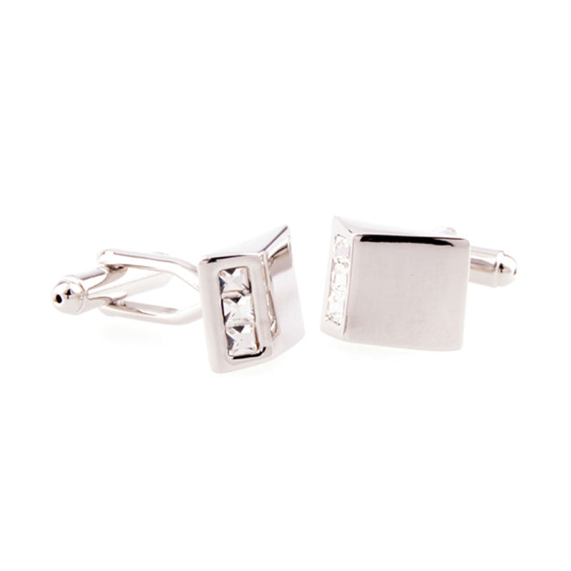 Crystal Zircon Cufflinks