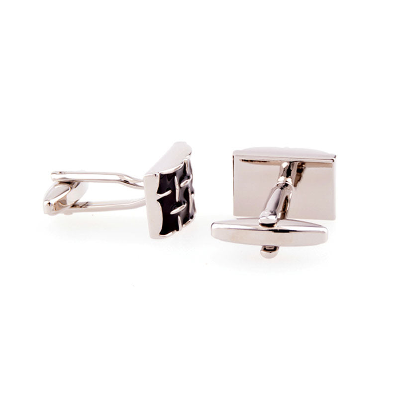 Enamel Dropping Glue Cufflinks