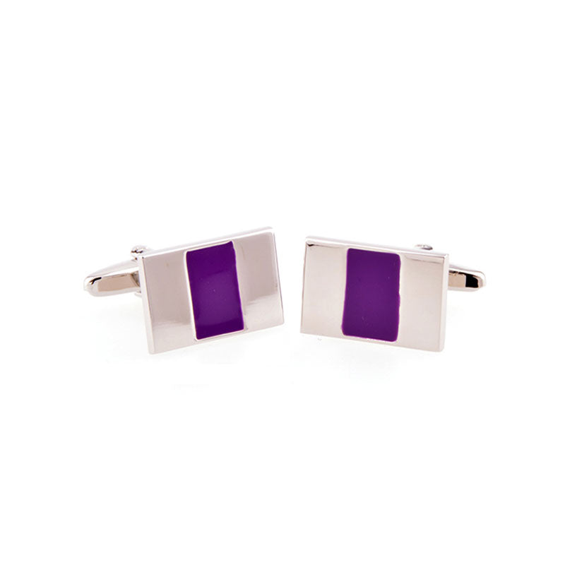 Enamel Dropping Glue Cufflinks