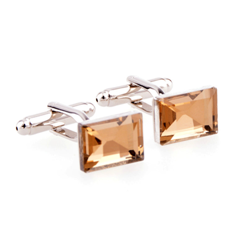 Crystal Zircon Cufflinks