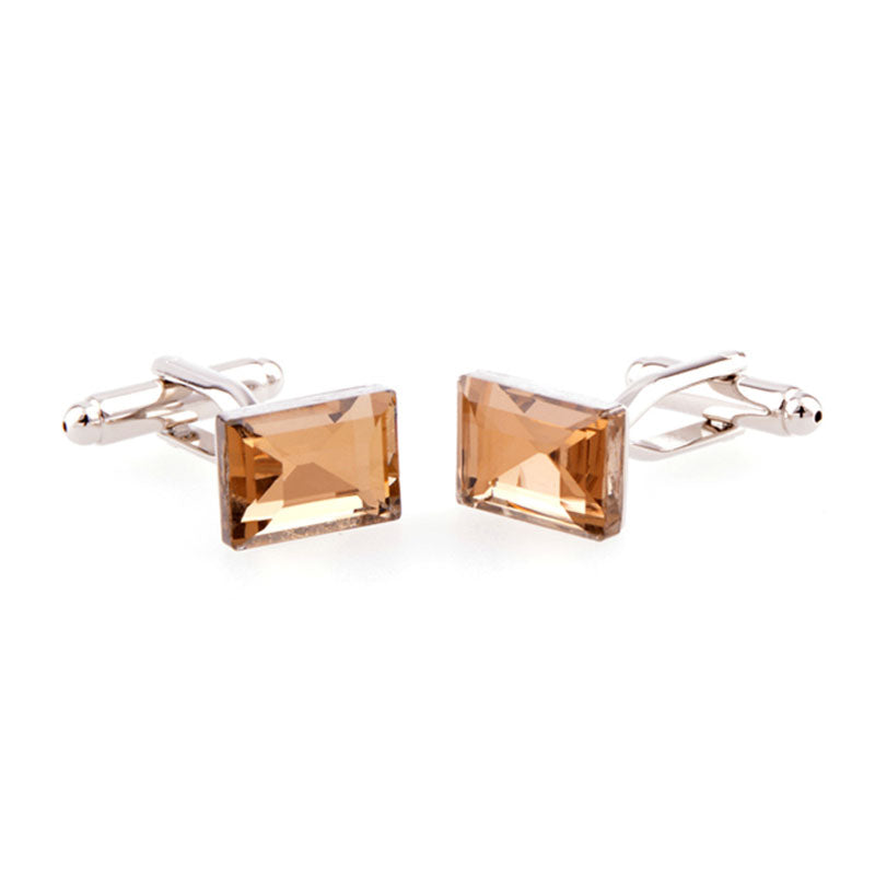 Crystal Zircon Cufflinks