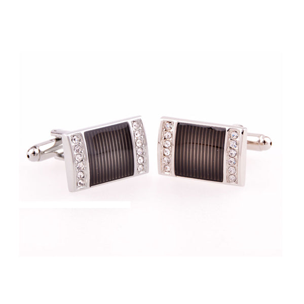 Crystal Zircon Cufflinks