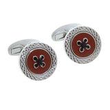 Enamel Dropping Glue Cufflinks