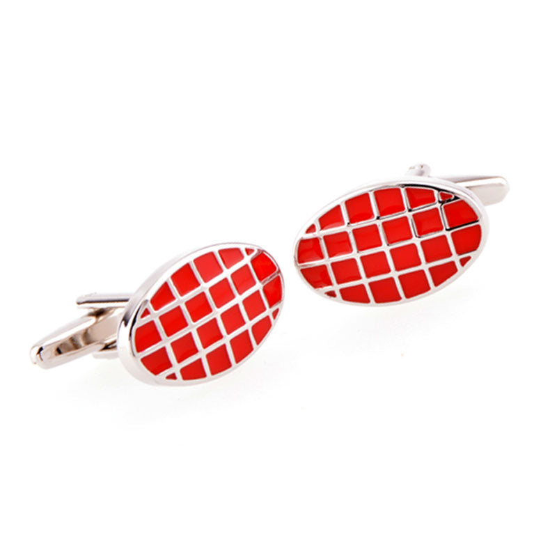 Enamel Dropping Glue Cufflinks