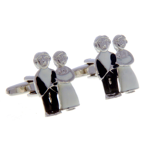 Festivals Wedding Reception Enamel Dropping Glue Cufflinks