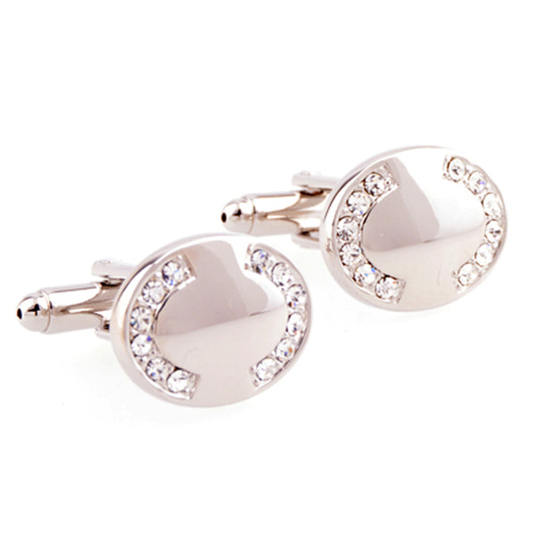 Crystal Zircon Cufflinks