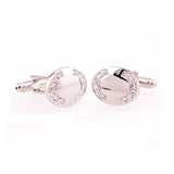 Crystal Zircon Cufflinks