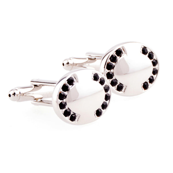 Crystal Zircon Cufflinks