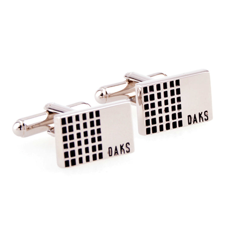 Plain Colour Metal Cufflinks