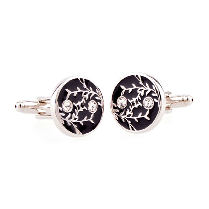 Enamel Dropping Glue Cufflinks