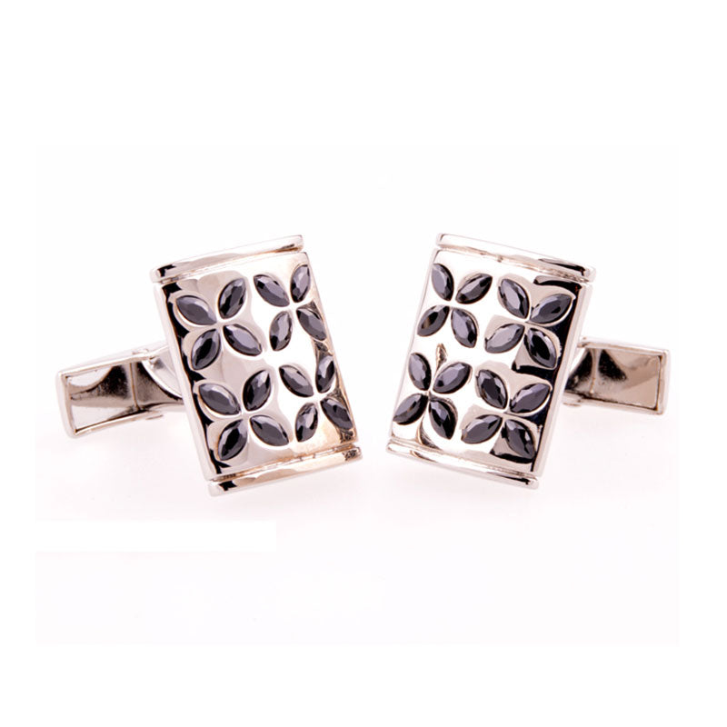 Crystal Zircon Cufflinks