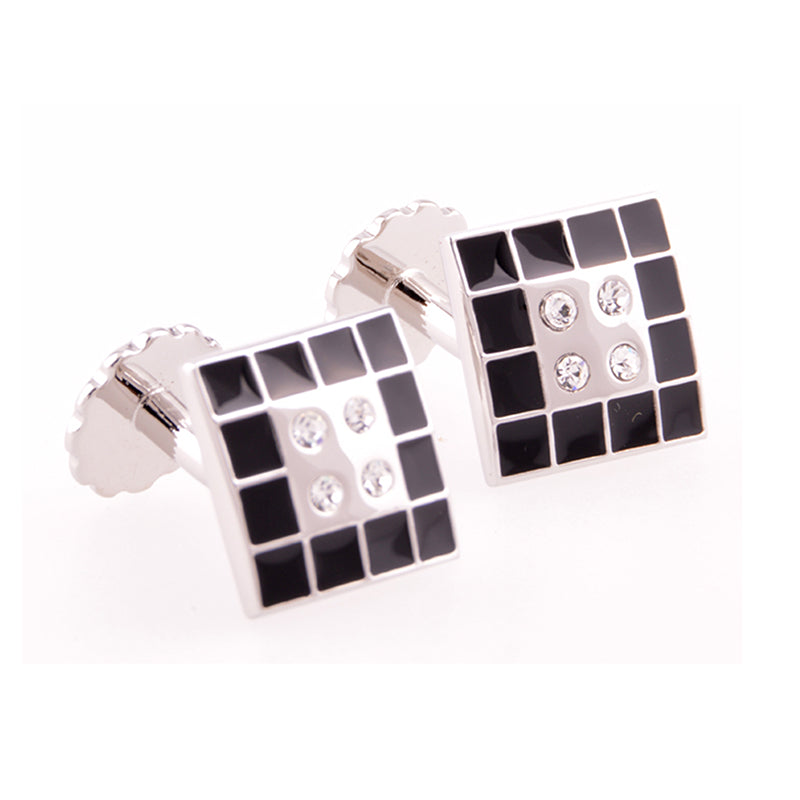 Enamel Dropping Glue Cufflinks