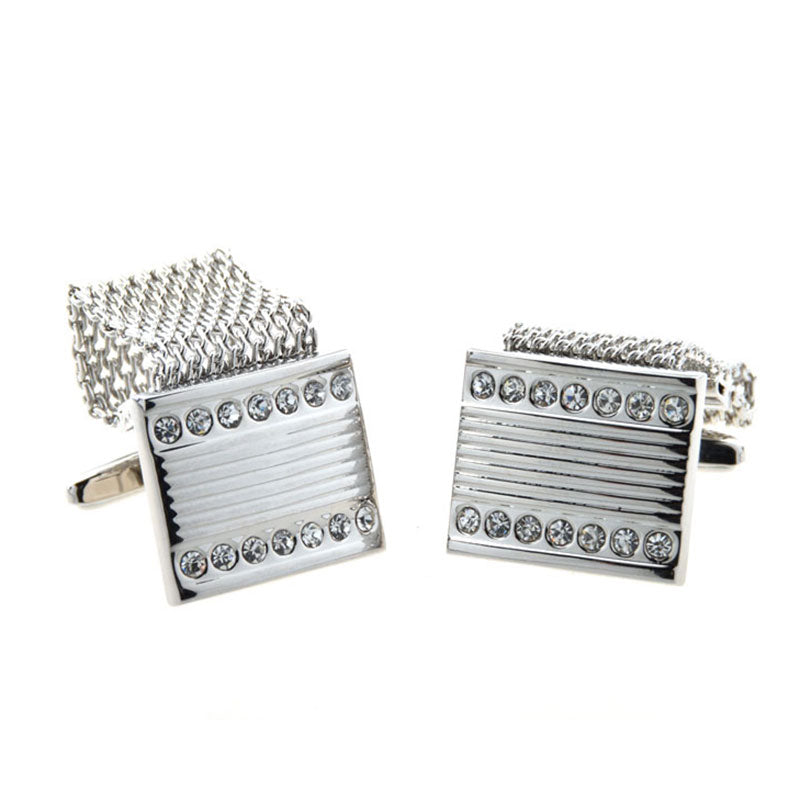 Crystal Zircon Cufflinks