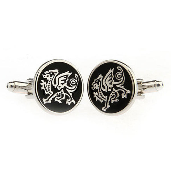 Enamel Dropping Glue Cufflinks