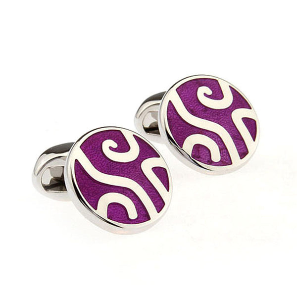 Enamel Dropping Glue Cufflinks