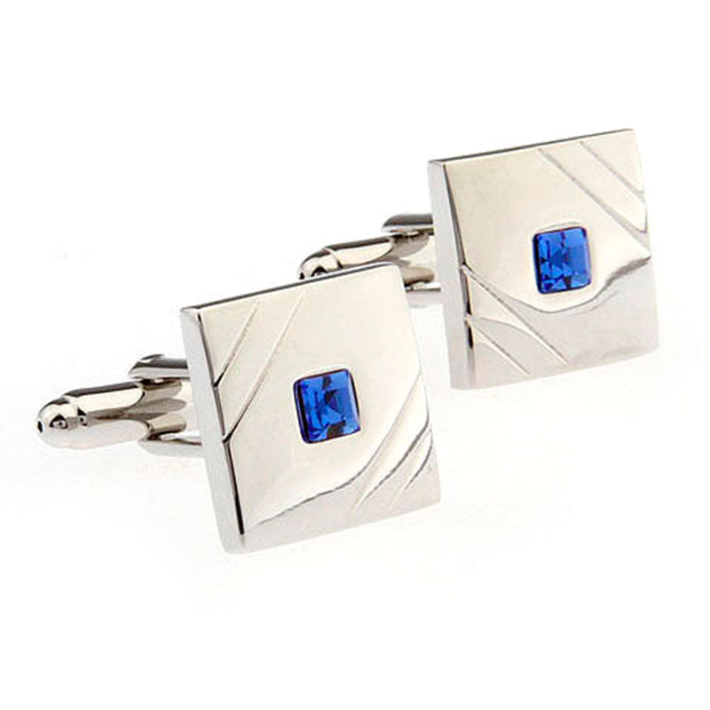 Crystal Zircon Cufflinks