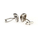 Interesting Skull Grease Baking Paint Cufflinks