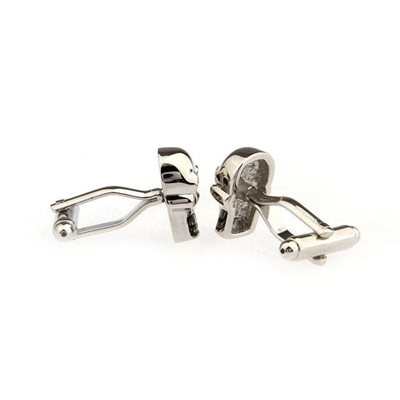 Interesting Skull Grease Baking Paint Cufflinks