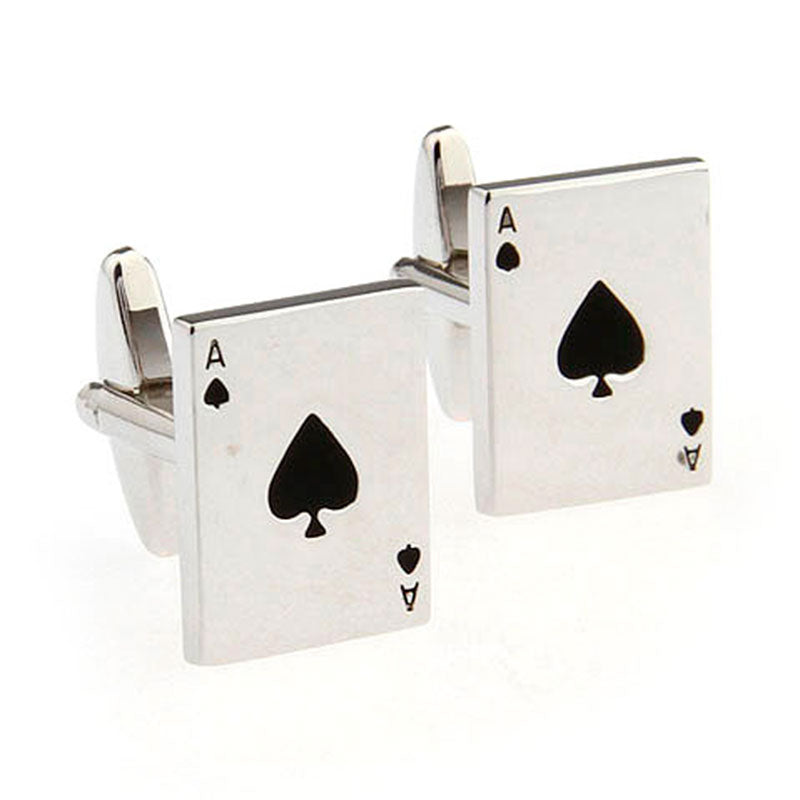 Movies Gambling Enamel Dropping Glue Cufflinks