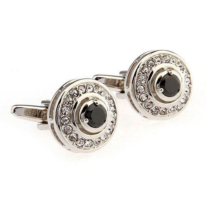 Crystal Zircon Cufflinks