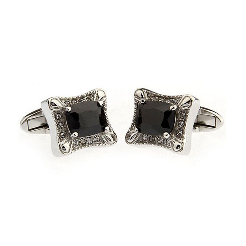 Crystal Zircon Cufflinks