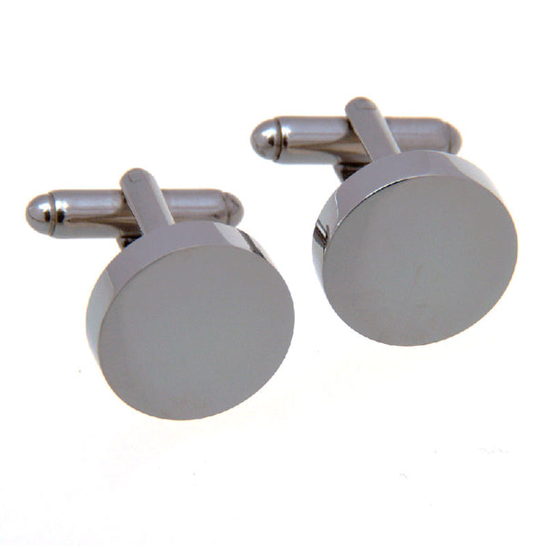 Plain Colour Metal Cufflinks