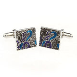 Enamel Dropping Glue Cufflinks