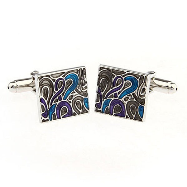 Enamel Dropping Glue Cufflinks