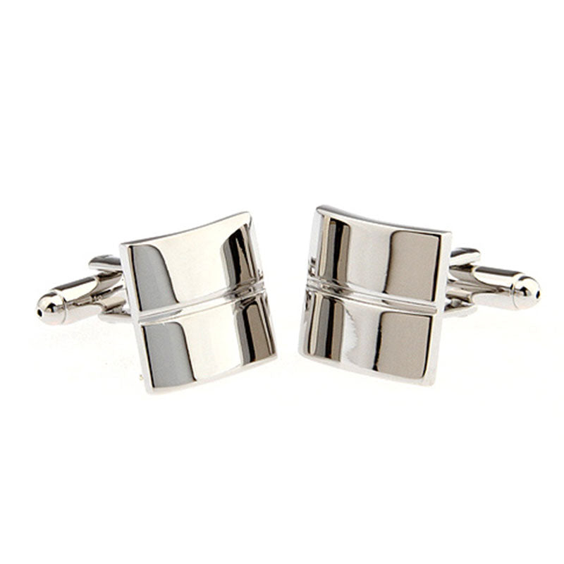 Plain Colour Metal Cufflinks