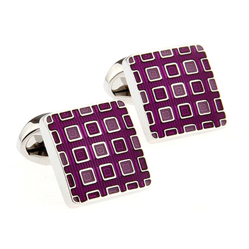 Enamel Dropping Glue Cufflinks