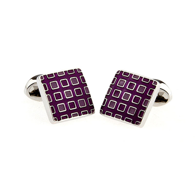 Enamel Dropping Glue Cufflinks