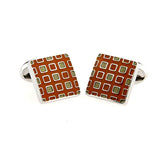 Enamel Dropping Glue Cufflinks