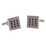 Crystal Zircon Cufflinks