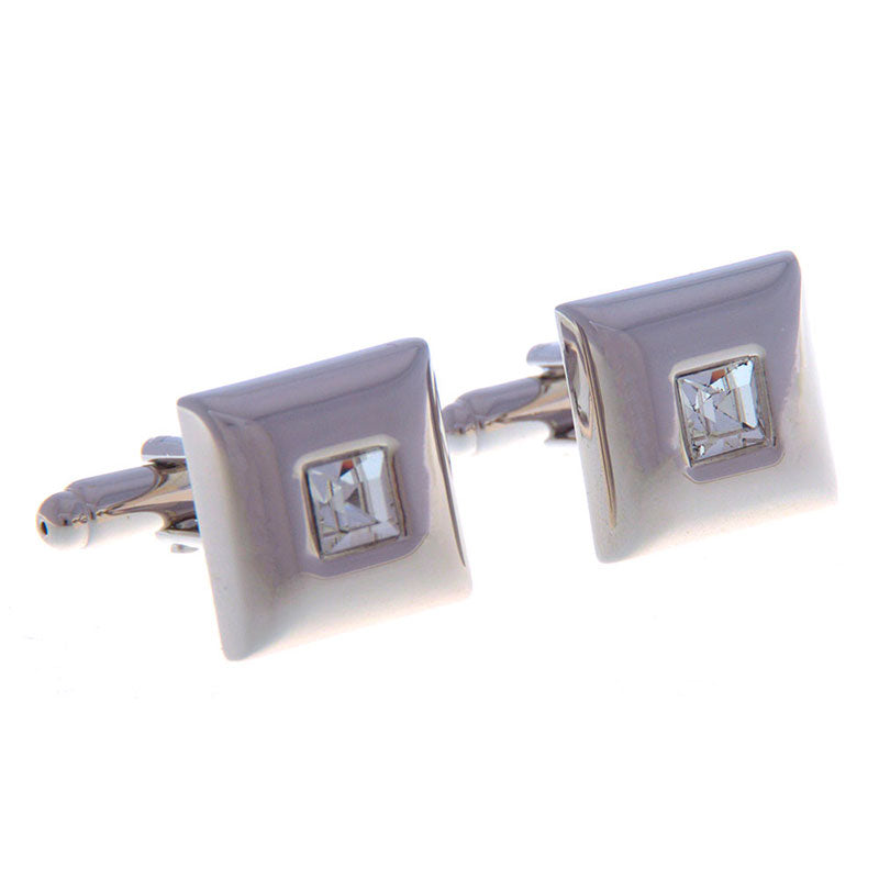 Crystal Zircon Cufflinks