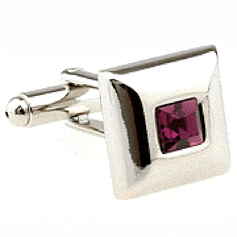 Crystal Zircon Cufflinks